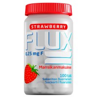 Таблетки Фторида натрия с клубникой FLUX STRAWBERRY 0,25 мг 100 шт. Actavis