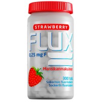 Таблетки Фторида натрия с клубникой FLUX STRAWBERRY 0,25 мг 300 шт Actavis