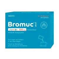 Порошок от кашля BROMUC akut Junior 100 mg Hustenlöser P. H. e. L. z. E.  20 шт Aristo Pharma