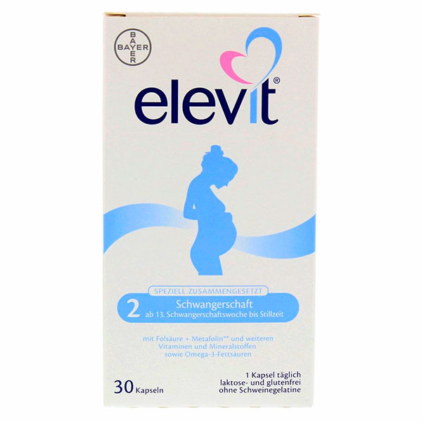 Капсулы для беременных с 13 недели ELEVIT 2 Schwangerschaft Weichkapseln 30 шт Bayer Капсулы для беременных с 13 недели ELEVIT 2 Schwangerschaft Weichkapseln 30 шт Bayer