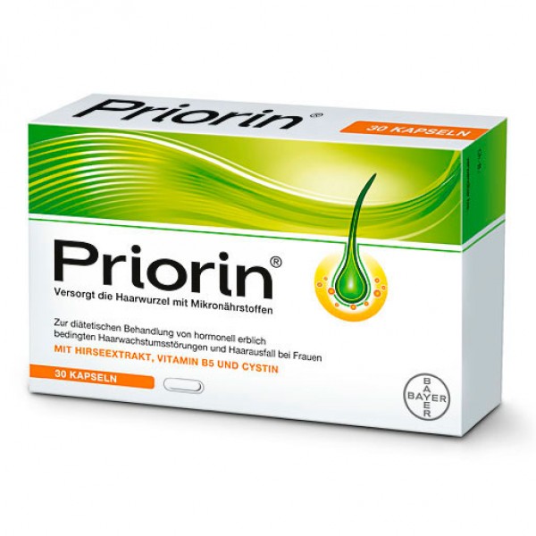 Витамины для роста волос PRIORIN Neu Kapseln 30 капсул Bayer Витамины для роста волос PRIORIN Neu Kapseln 30 капсул Bayer