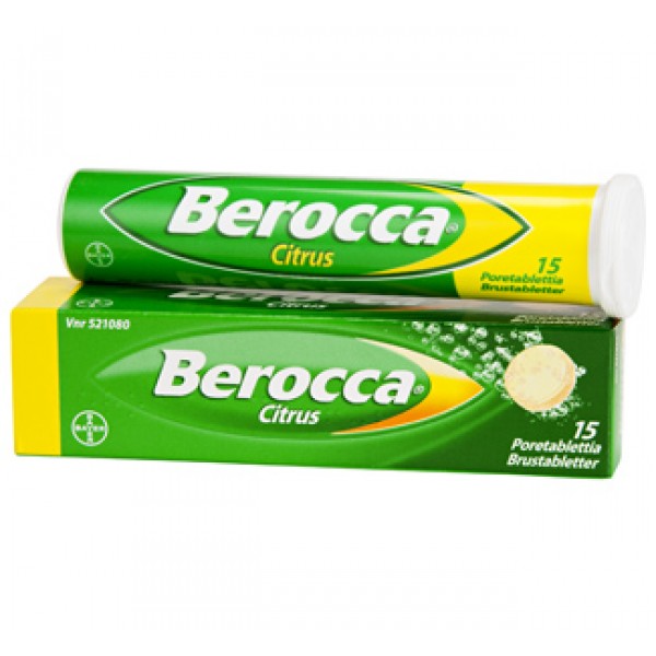 Шипучие таблетки В комплекса Berocco CITRUS 15 шт Bayer Шипучие таблетки В комплекса Berocco CITRUS 15 шт Bayer