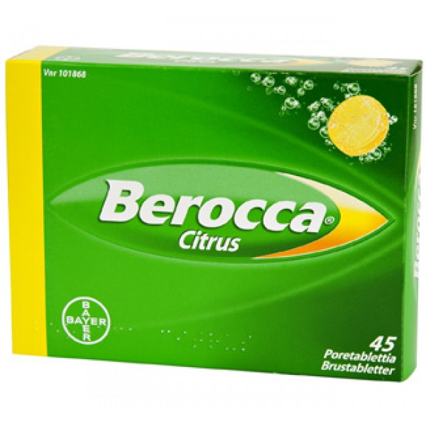 Шипучие таблетки В комплекса Berocco CITRUS 45 шт Bayer Шипучие таблетки В комплекса Berocco CITRUS 45 шт Bayer