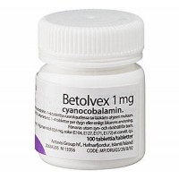 Витамин В12 Betolvex 1 mg 100 таблеток Actavis