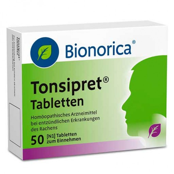 Таблетки от болей в горле TONSIPRET Tabletten 50 шт Bionorica Таблетки от болей в горле TONSIPRET Tabletten 50 шт Bionorica