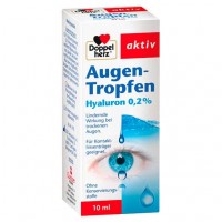 Капли для глаз с Гиалуроном DOPPELHERZ Augen-Tropfen Hyaluron 0,2% 10 мл DoppelHerz Капли для глаз с Гиалуроном DOPPELHERZ Augen-Tropfen Hyaluron 0,2% 10 мл DoppelHerz
