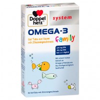 Капсулы Омега-3 для всей семьи DOPPELHERZ Omega-3 family Gel-Tabs system Kautabl 60 шт DoppelHerz Капсулы Омега-3 для всей семьи DOPPELHERZ Omega-3 family Gel-Tabs system Kautabl 60 шт DoppelHerz