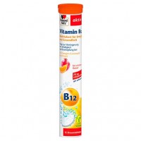 Шипучие таблетки с витамином B12 DOPPELHERZ Vitamin B12 Brausetabletten 15 шт DoppelHerz