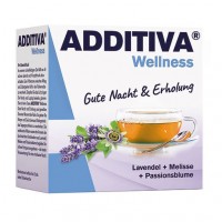 Сочетание лаванды мелиссы и пассифлоры ADDITIVA Wellness Gute Nacht & Erholung Pulver 10X10 гр Dr.B.Scheffler