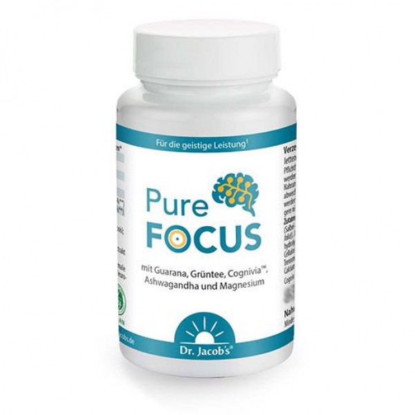Таблетки для поддержки умственной деятельности PURE FOCUS Tabletten Dr.Jacobs 100 шт Dr.Jacobs Таблетки для поддержки умственной деятельности PURE FOCUS Tabletten Dr.Jacobs 100 шт Dr.Jacobs
