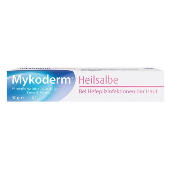 Лечебная мазь Микодерм от грибковых заболеваний кожи MYKODERM Heilsalbe Nystatin u.Zinkoxid 50 гр Engelhard Лечебная мазь Микодерм от грибковых заболеваний кожи MYKODERM Heilsalbe Nystatin u.Zinkoxid 50 гр Engelhard