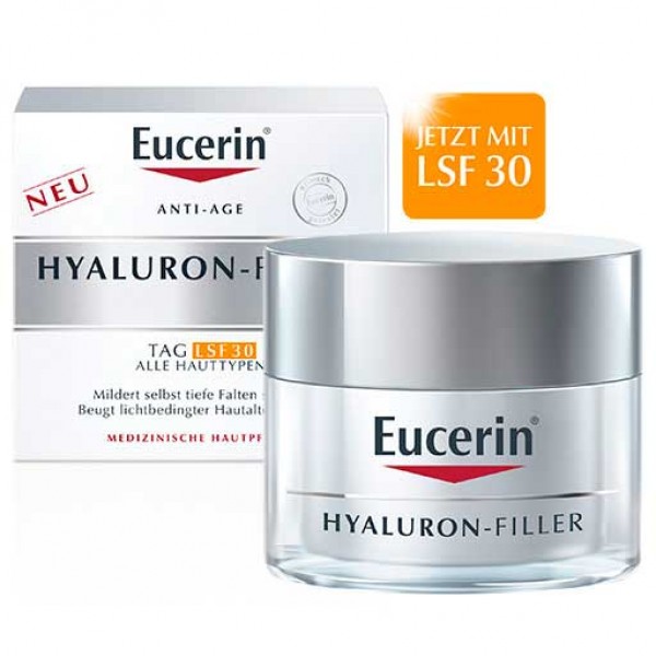 Крем дневной уход EUCERIN Anti-Age HYALURON-FILLER Tag LSF 30 50 мл EUCERIN Крем дневной уход EUCERIN Anti-Age HYALURON-FILLER Tag LSF 30 50 мл EUCERIN