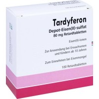 Таблетки при дефиците железа TARDYFERON Depot-Eisen(II)-sulfat 80 mg Retardtab. 100 шт EurimPharm