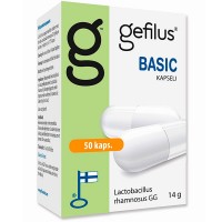 Капсулы с молочнокислыми бактериями Gefilus LGG Basic 50 шт. Gefilus Капсулы с молочнокислыми бактериями Gefilus LGG Basic 50 шт. Gefilus