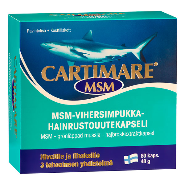 Для восстановления подвижности суставов Cartimare MSM 80 капсул Hankintatukku Для восстановления подвижности суставов Cartimare MSM 80 капсул Hankintatukku