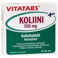Таблетки с холином Vitatabs Koliini 550 mg 60 шт Hankintatukku