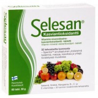 Мультивитаминный комплекс SELESAN Kasviantioksidantti 60 таблеток Hankintatukku