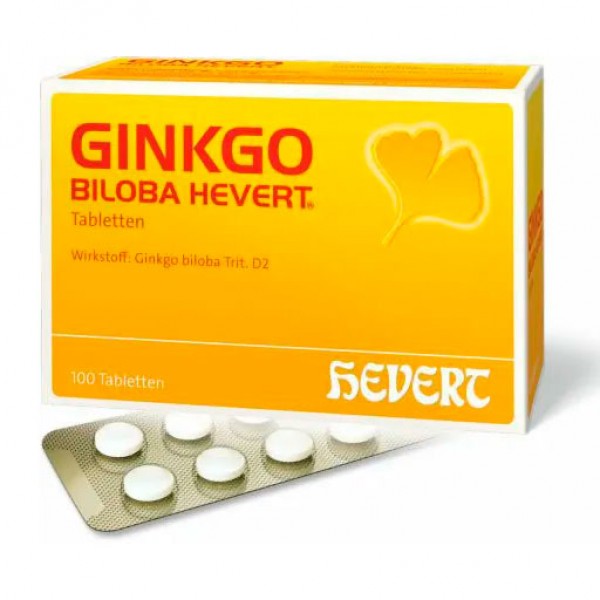 Таблетки для улучшения концентрации и памяти GINKGO BILOBA HEVERT Tabletten 100 шт HEVERT Таблетки для улучшения концентрации и памяти GINKGO BILOBA HEVERT Tabletten 100 шт HEVERT