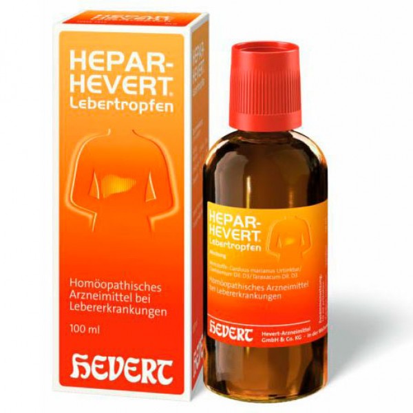 Гомеопатические лекарства для печени и желчных протоков HEPAR HEVERT Lebertropfen 100 мл HEVERT Гомеопатические лекарства для печени и желчных протоков HEPAR HEVERT Lebertropfen 100 мл HEVERT