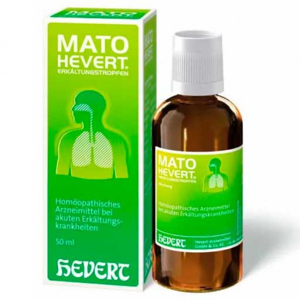 Капли от простуды MATO Hevert Erkältungstropfen 50 мл HEVERT Капли от простуды MATO Hevert Erkältungstropfen 50 мл HEVERT