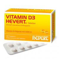 Витамин Д VITAMIN D3 1000 ME HEVERT Tabletten 200 таблеток HEVERT Витамин Д VITAMIN D3 1000 ME HEVERT Tabletten 200 таблеток HEVERT