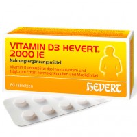 Витамин Д VITAMIN D3 2000 ME HEVERT Tabletten 60 таблеток HEVERT Витамин Д VITAMIN D3 2000 ME HEVERT Tabletten 60 таблеток HEVERT
