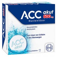 Шипучие таблетки от кашля ACC akut 600 Brausetabletten 40 шт HEXAL