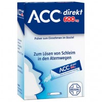 Порошок от кашля ACC direkt 600 mg Pulver zum Einnehmen im Beutel 20 шт HEXAL