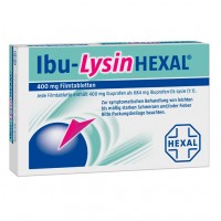 Таблетки жаропонижающие и обезболивающие IBU-LYSIN 400 mg HEXAL Filmtabletten 10 шт HEXAL