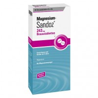 Шипучие таблетки с магнием MAGNESIUM SANDOZ 243 mg Brausetabletten 40 шт HEXAL