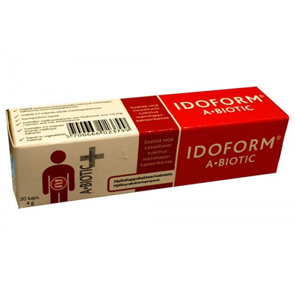 Капсулы с молочно-кислыми бактериями IDOFORM A BIOTIC СAPS, 20 шт. Idoform Капсулы с молочно-кислыми бактериями IDOFORM A BIOTIC СAPS, 20 шт. Idoform