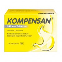 Препарат от гастрита KOMPENSAN Tabletten 340 mg 20 шт Johnson&Johnson Препарат от гастрита KOMPENSAN Tabletten 340 mg 20 шт Johnson&Johnson