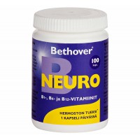 Комплекс NEURO B1 B6 B12 100 капсул BETHOVER Комплекс NEURO B1 B6 B12 100 капсул BETHOVER