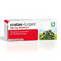 Экстракт из трав для укрепления сердца CRATAE-LOGES 450 mg Weißdorn Filmtabletten 50 шт Loges