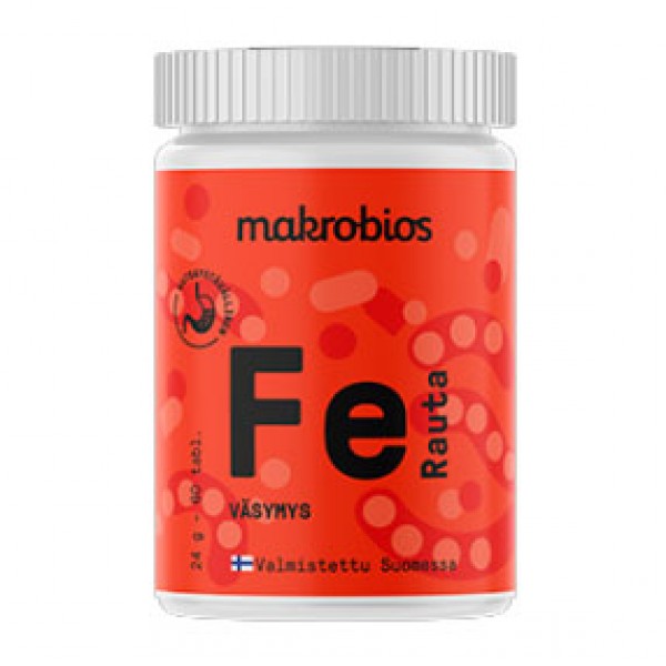 Витамины с железом RAUTA FE 18 мг 60 таблеток Makrobios Витамины с железом RAUTA FE 18 мг 60 таблеток Makrobios