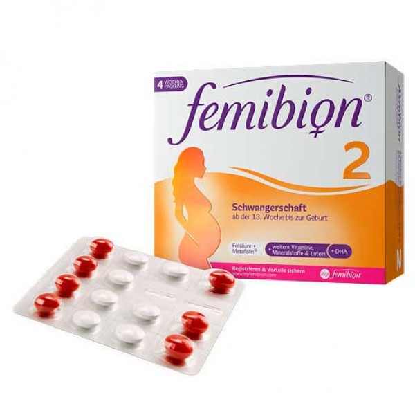 Витамины беременным женщинам с 13 недели FEMIBION Schwangerschaft 2 D3+DHA Folat 56 шт P&G Health Витамины беременным женщинам с 13 недели FEMIBION Schwangerschaft 2 D3+DHA Folat 56 шт P&G Health