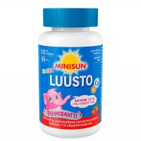 Кальций 125 мг с витамином D3 5 мкг для костей Luusto Pehmofantti Junior 60 жевательных таблеток Minisun