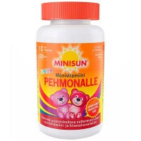 Жевательные мультивитамины  для детей мишки PEHMONALLE MONIVITAMIINI JUNIOR PEHMEA 120 шт Minisun