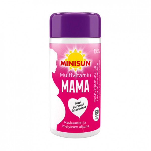 Витамин Minisun Multivitamin Mama дикая малина таблетки 120 шт Minisun Витамин Minisun Multivitamin Mama дикая малина таблетки 120 шт Minisun