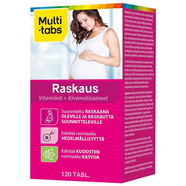 Витамины для беременных и кормящих RASKAUS 120 таблеток Multi-Tabs Витамины для беременных и кормящих RASKAUS 120 таблеток Multi-Tabs