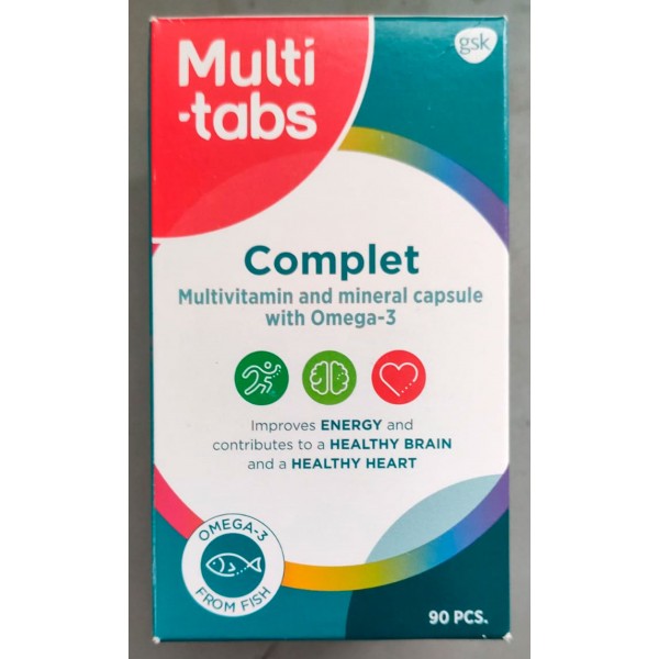 Витамины COMPLET MONIVITAMIINI + OMEGA-3 90 капсул Multi-Tabs Витамины COMPLET MONIVITAMIINI + OMEGA-3 90 капсул Multi-Tabs