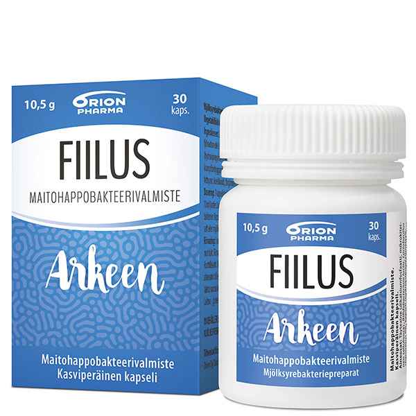 Капсулы с молочнокислыми бактериями FIILUS ARKEEN NEUTRAALI KAPSELI 30 шт Orion Капсулы с молочнокислыми бактериями FIILUS ARKEEN NEUTRAALI KAPSELI 30 шт Orion