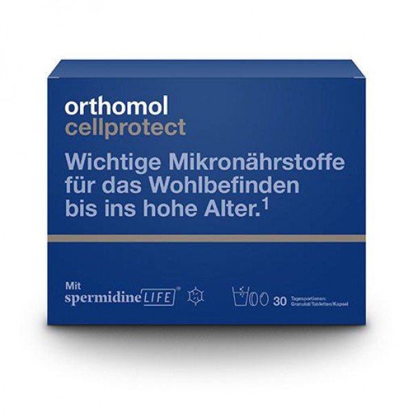 Пищевая добавка для пожилых ORTHOMOL Cellprotect Granulat/Tabl./Kapseln Kombi. 1 шт ORTHOMOL Пищевая добавка для пожилых ORTHOMOL Cellprotect Granulat/Tabl./Kapseln Kombi. 1 шт ORTHOMOL
