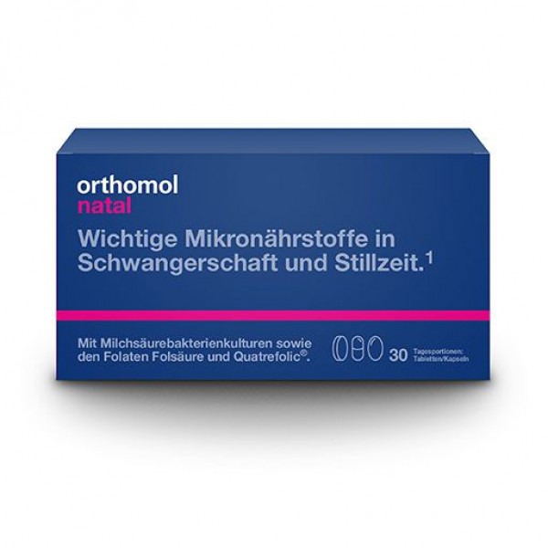 Био активная добавка для женщин ORTHOMOL Natal Tabletten/Kapseln Kombipackung 30 шт ORTHOMOL Био активная добавка для женщин ORTHOMOL Natal Tabletten/Kapseln Kombipackung 30 шт ORTHOMOL