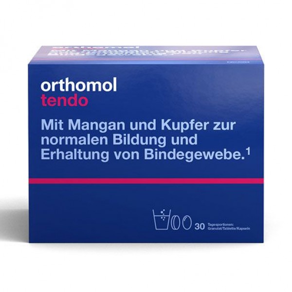 Питательные вещества для соединительной ткани ORTHOMOL Tendo Granulat/Kaps./Tabl.Kombipack. 30 дней ORTHOMOL Питательные вещества для соединительной ткани ORTHOMOL Tendo Granulat/Kaps./Tabl.Kombipack. 30 дней ORTHOMOL
