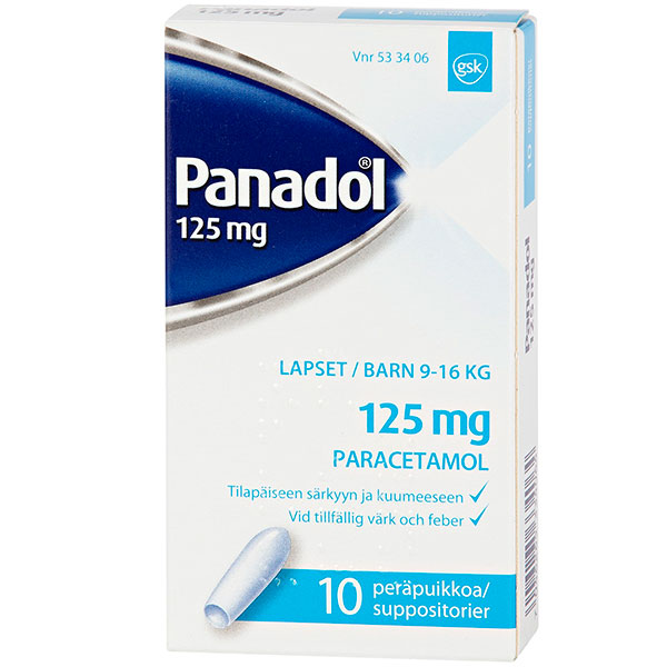 Свечи жаропонижающие PANADOL 125 мг 10 шт. GlaxoSmithKline Свечи жаропонижающие PANADOL 125 мг 10 шт. GlaxoSmithKline