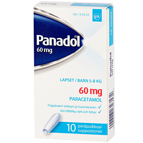 Свечи жаропонижающие PANADOL 60 мг 10 шт. GlaxoSmithKline Свечи жаропонижающие PANADOL 60 мг 10 шт. GlaxoSmithKline