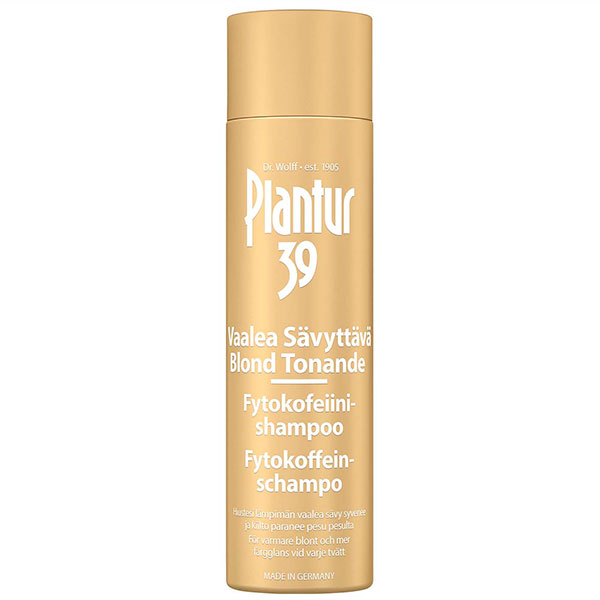 Шампунь COLOR BLOND для ухода за волосами PLANTUR 39 FYTOKOFEIIINISHAMPOO VAALEA SÄVYTTÄVÄ 250 мл Plantur Шампунь COLOR BLOND для ухода за волосами PLANTUR 39 FYTOKOFEIIINISHAMPOO VAALEA SÄVYTTÄVÄ 250 мл Plantur