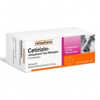 Таблетки от аллергии CETIRIZIN-ratiopharm bei Allergien 10 mg Filmtabl. 100 шт RatioPharm