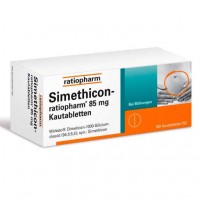 Таблетки от метеоризма SIMETHICON-ratiopharm 85 mg Kautabletten 100 шт RatioPharm